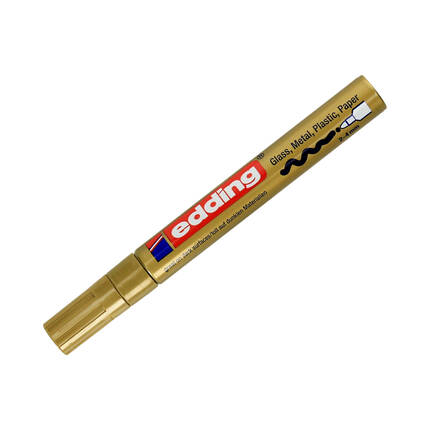 Marker olejowy 2.0-4.0mm złoty połysk okrągły Edding 750 EG5205 01