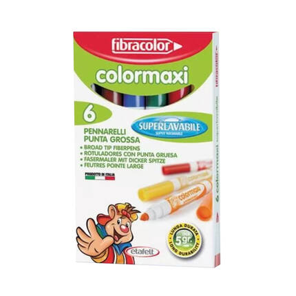 Flamastry 6kol Color Maxi Fibracolor VE0917 01