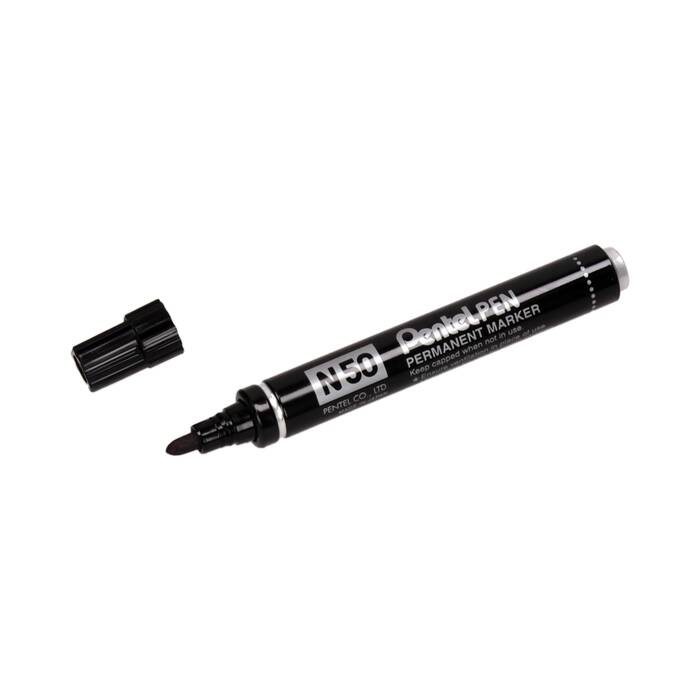 Marker permanentny 1.5mm czarny okrągły Pentel N50 PN5136 02