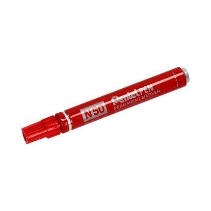 Marker permanentny 1.5mm czerwony okrągły Pentel N50 PN5137 01