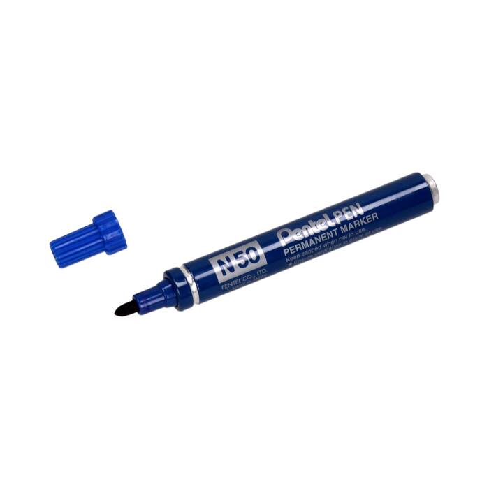 Marker permanentny 1.5mm niebieski okrągły Pentel N50 PN5138 02