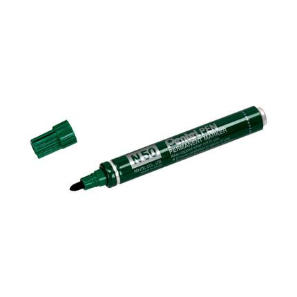 Marker permanentny 1.5mm zielony okrągły Pentel N50 PN5139 02