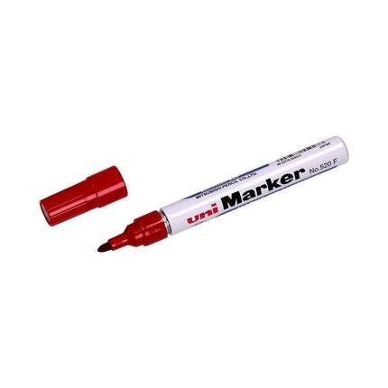 Marker permanentny 1.0-3.0mm czerwony okrągły Uni 520F UN5013 02