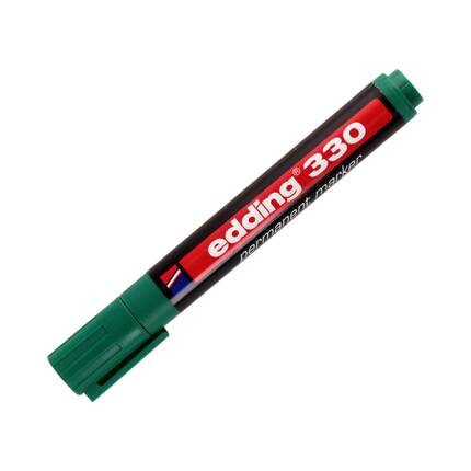 Marker permanentny 1.0-5.0mm zielony ścięty Edding 330 EG1007 01