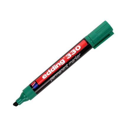 Marker permanentny 1.0-5.0mm zielony ścięty Edding 330 EG1007 02
