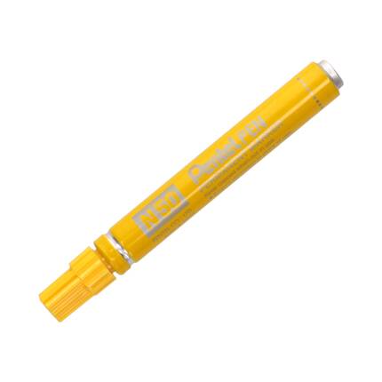 Marker permanentny 1.5mm żółty okrągły Pentel N50 PN5233 01