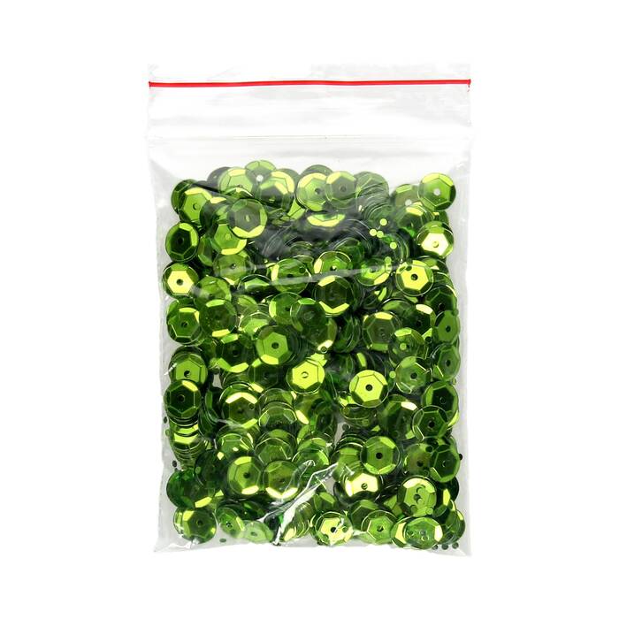 Cekiny błyszczące jasnozielone B100 Brewis 8mm VB8300 01