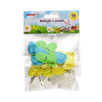 Naklejki ozdobne pianki mix Wielkanoc (56) VB8365 01