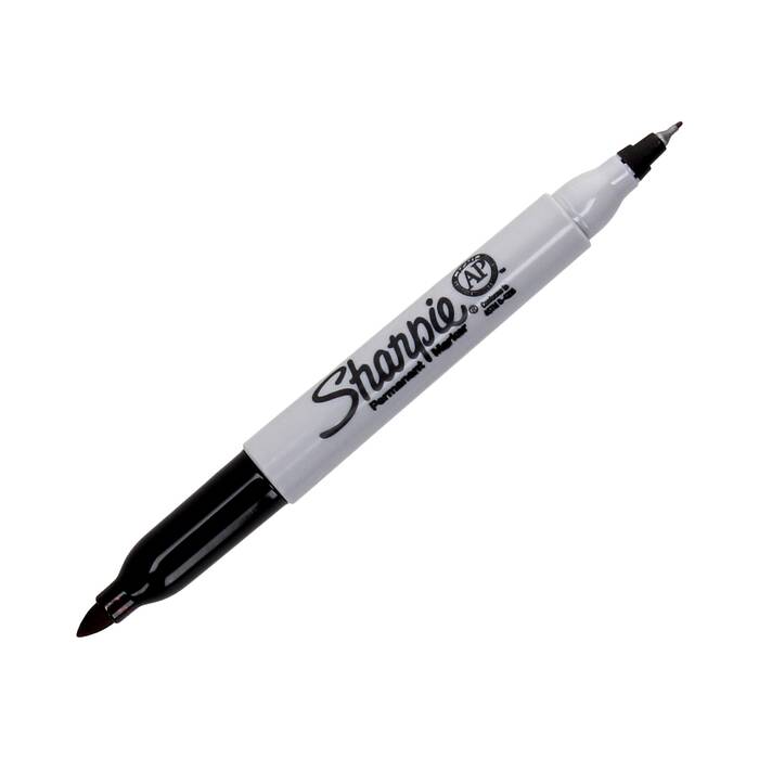 Marker permanentny 0.3-0.5mm czarny dwustronny Sharpie PM5012 02
