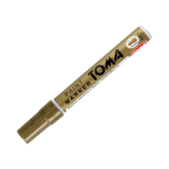 Marker olejowy 2.5mm złoty okrągły Toma TO40 VT0331 01
