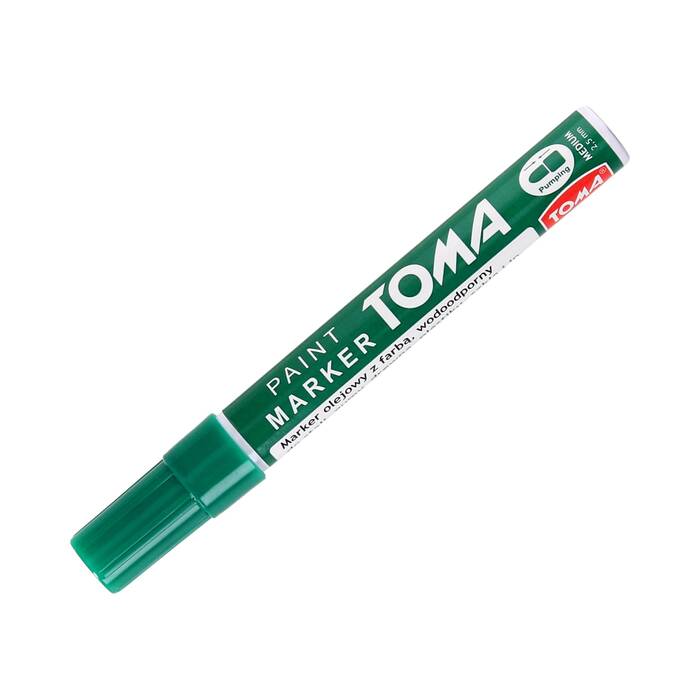 Marker olejowy 2.5mm zielony okrągły Toma TO440 VT0333 01