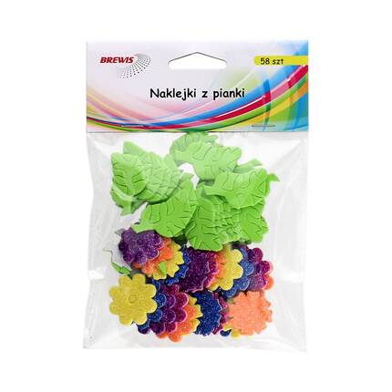 Nalepka pianka Kwiatki/10 PVC33 Brewis VB8389 01