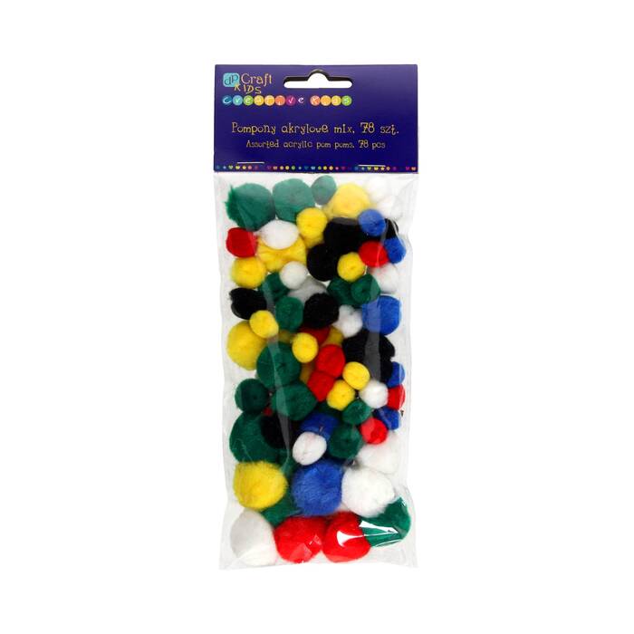 Pompon akrylowy mix (78) DP9194 01