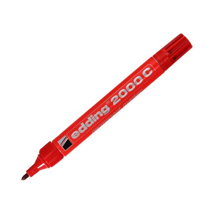 Marker permanentny 1.5-3.0mm czerwony okrągły Edding 2000 EG5219 02