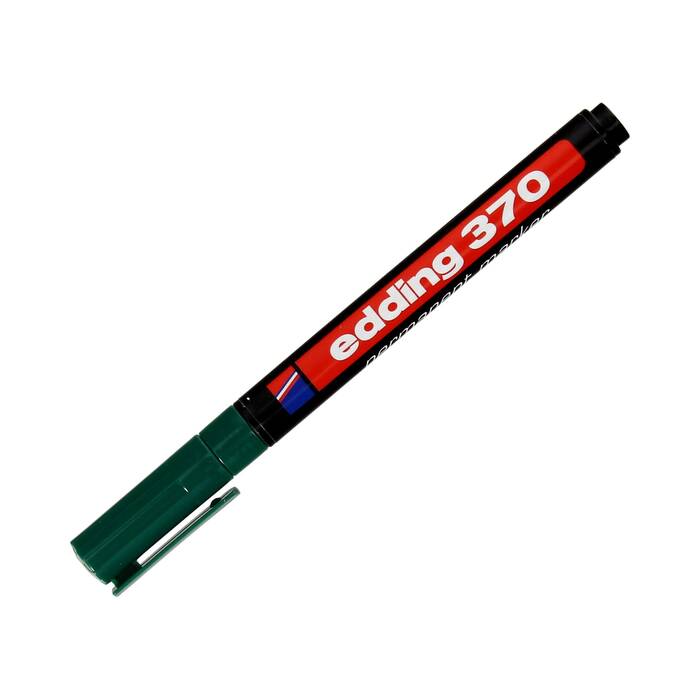 Marker permanentny 1.0mm zielony okrągły Edding 370 EG5394 01