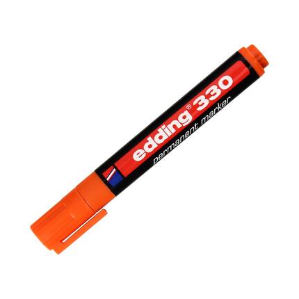 Marker permanentny 1.0-5.0mm pomarańczowy ścięty Edding 330 EG5094 01