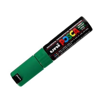 Marker plakatowy 8mm zielony ścięty Posca PC8K UN5760 01