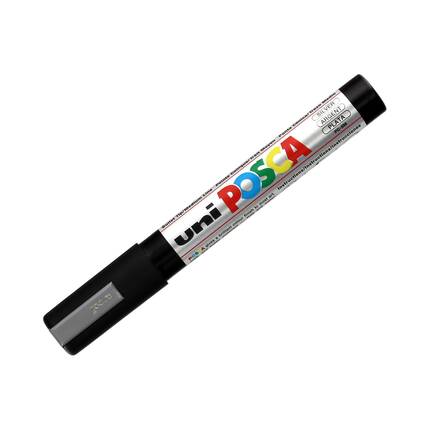 Marker plakatowy 1.8-2.5mm srebrny okrągły Posca PC5M UN5716 01