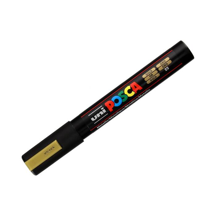 Marker plakatowy 1.8-2.5mm złoty okrągły Posca PC5M UN5717 01