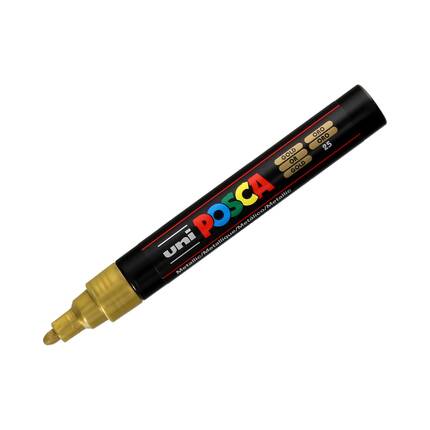 Marker plakatowy 1.8-2.5mm złoty okrągły Posca PC5M UN5717 02