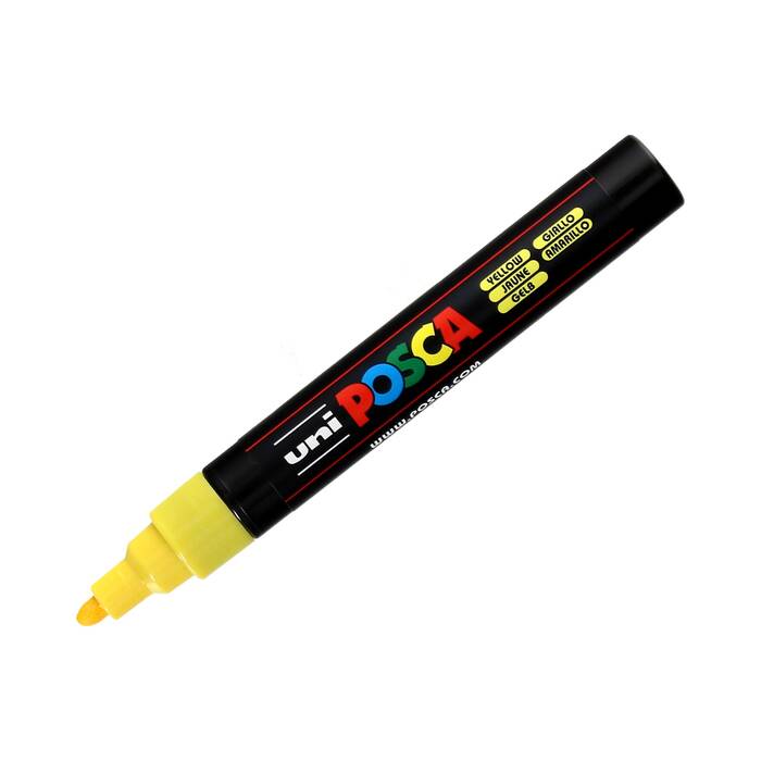 Marker plakatowy 1.8-2.5mm żółty okrągły Posca PC5M UN5714 02