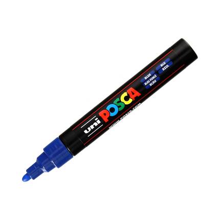 Marker plakatowy 1.8-2.5mm niebieski okrągły Posca PC5M UN5724 02