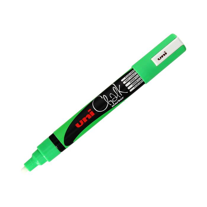 Marker kredowy 1.8-2.5mm zielony okrągły Uni PWE5M UN5748 02