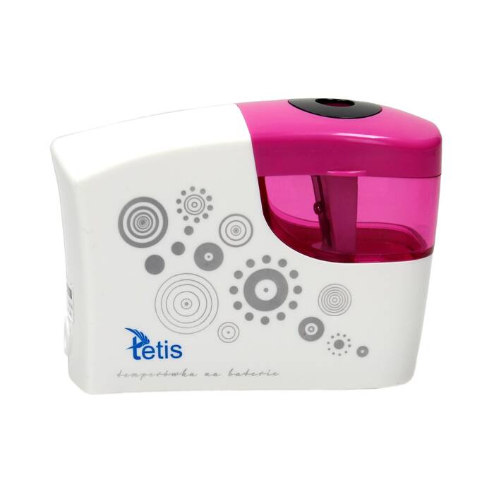 Temperówka automatyczna na baterie różowo-biała Tetis MC5952 04