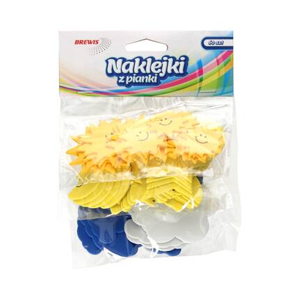 Naklejki ozdobne pianki Pogoda PVC04 Brewis VB8170 01