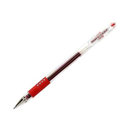 Długopis żelowy 0.32mm czerwony Pilot GripG1 WP1005 02
