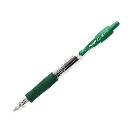 Długopis żelowy 0.32mm zielony Pilot G2 WP1015 01