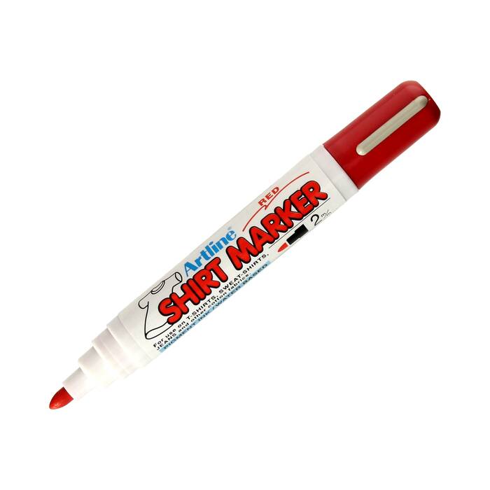Marker permanentny do tkanin czerwony T-Shirt Toma VT0620 02