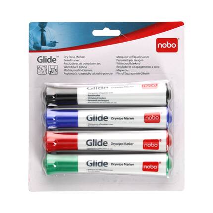 Marker tablic 4kol okrągły Nobo Glide AC6201 01