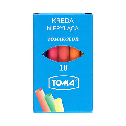 Kreda kolorowa niepyląca Toma 10 szt. w opak. VT6032 01