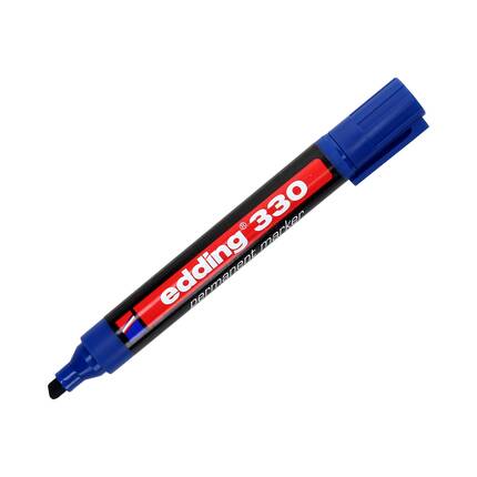Marker permanentny 1.0-5.0mm niebieski ścięty Edding 330 EG1006 02