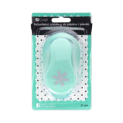 Dziurkacz ozdobny papier/pianka 5cm Śnieżynka DP8117 02