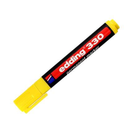 Marker permanentny 1.0-5.0mm żółty ścięty Edding 330 EG5091 01
