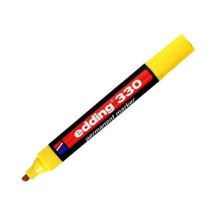 Marker permanentny 1.0-5.0mm żółty ścięty Edding 330 EG5091 02