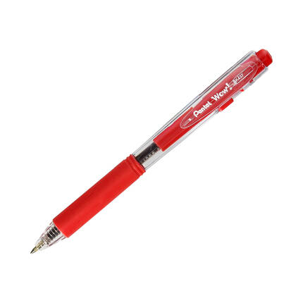 Długopis automatyczny 0.70mm czerwony Pentel BK437 PN5756 01