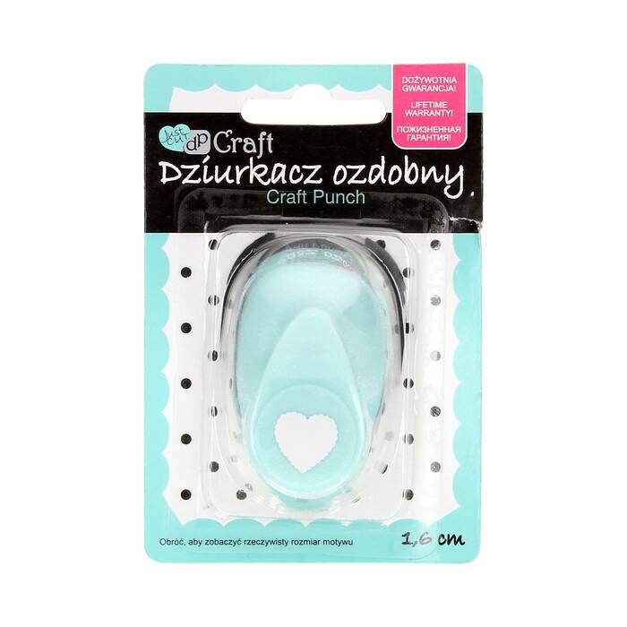 Dziurkacz ozdobny 1.6cm Serce Falbanka DP9009 01
