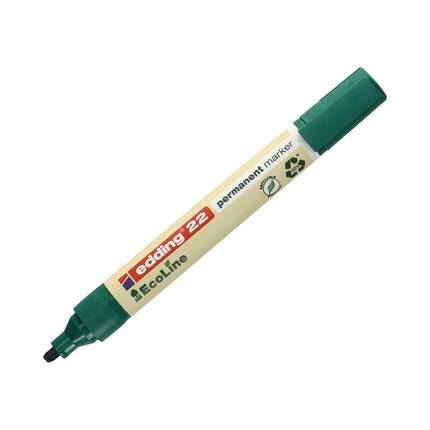 Marker permanentny 1.0-5.0mm zielony ścięty Edding 22 EcoLine EG5109 02