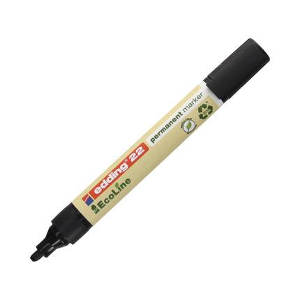 Marker permanentny 1.0-5.0mm czarny ścięty Edding 22 EcoLine EG5106 02