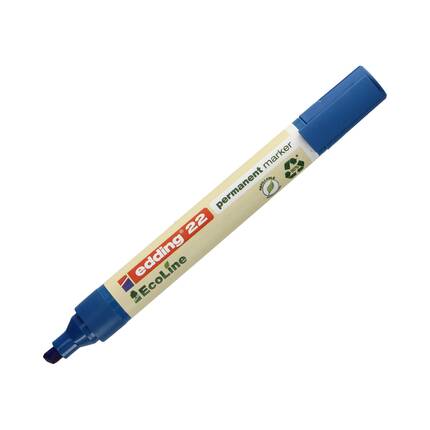 Marker permanentny 1.0-5.0mm niebieski ścięty Edding 22 EcoLine EG5108 02