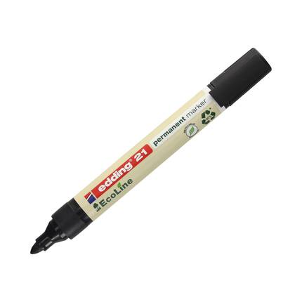 Marker permanentny 1.5-3.0mm czarny okrągły Edding 21 EcoLine EG5136 02