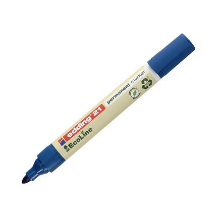 Marker permanentny 1.5-3.0mm niebieski okrągły Edding 21 EcoLine EG5138 02