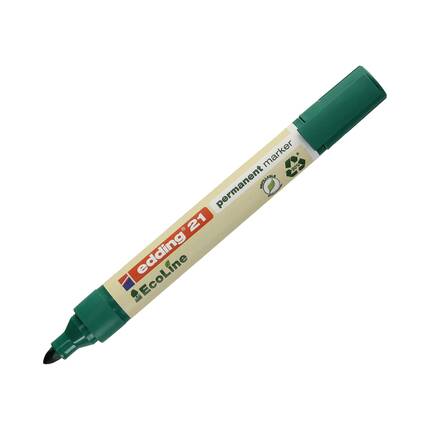 Marker permanentny 1.5-3.0mm zielony okrągły Edding 21 EkoLine EG5139 02