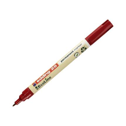 Marker permanentny 1.00mm czerwony okragły Edding 25 EcoLine EG5899 02