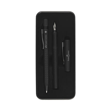 Komplet pióro wieczne + długopis czarny Grip 2011 Faber Castell FC140983 FC1176 01