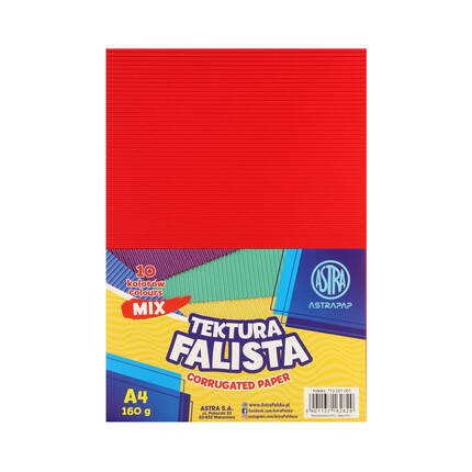 Tektura falista A4 10kol 160g AstraPap VK7796 01