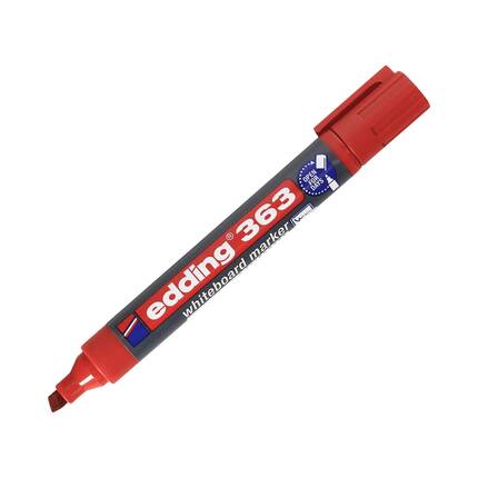 Marker tablic 1.0-5.0mm czerwony ścięty Edding 363 EG1053 02